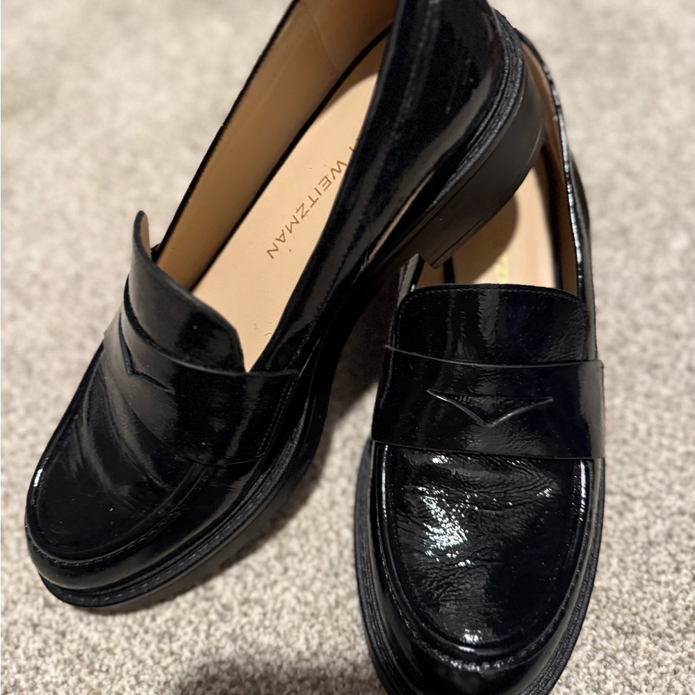 Stuart Weitzman Celia Lite Black Women's Loafers